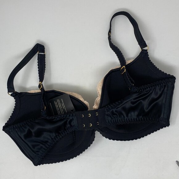 Agent Provocateur Molly Black Silk Bra 34E NWT - Picture 11 of 14